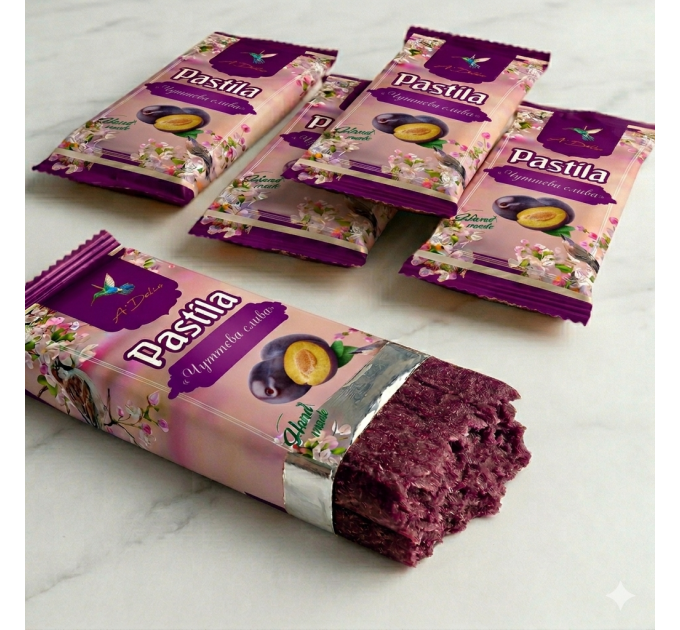 Натуральна Бєлєєвська пастила зі сливою — без консервантів, без ароматизаторів, з натурального фруктового пюре