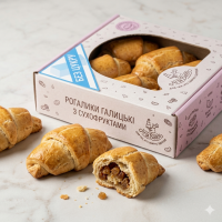 Рогалики галицькі з сухофруктами без цукру, 210 г