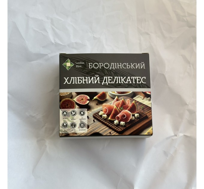 Цільнозерновий бездріжджовий хліб на заквасці без цукру і лактози — Бородинський