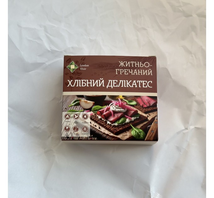 Цельнозерновой бездрожжевой хлеб на закваске без сахара и лактозы — ржано-гречаный