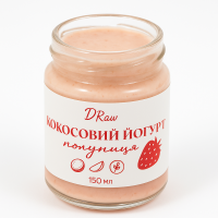 Йогурт Кокосовый клубника без лактозы и сахара Веган 150 г