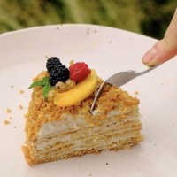 Торт Наполеон безглютеновий на кокосовому кремі