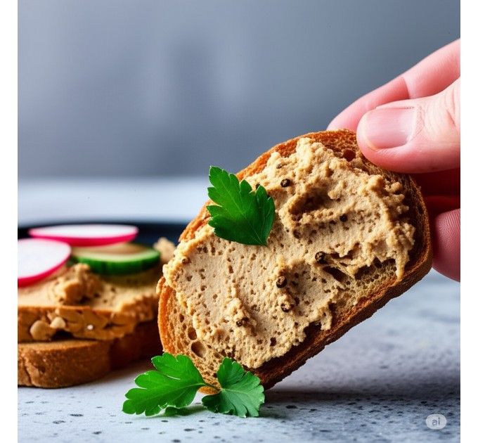 Рослинний паштет курячий — пісний продукт без глютену, лактози та сої