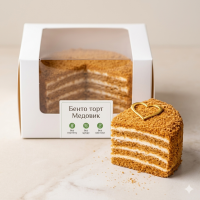 Торт Медовик без глютену та лактози, 300 г