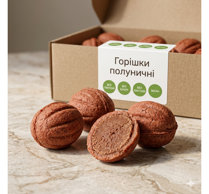 Клубничные орешки без глютена, сахара и лактозы — натуральный десерт для здорового перекуса