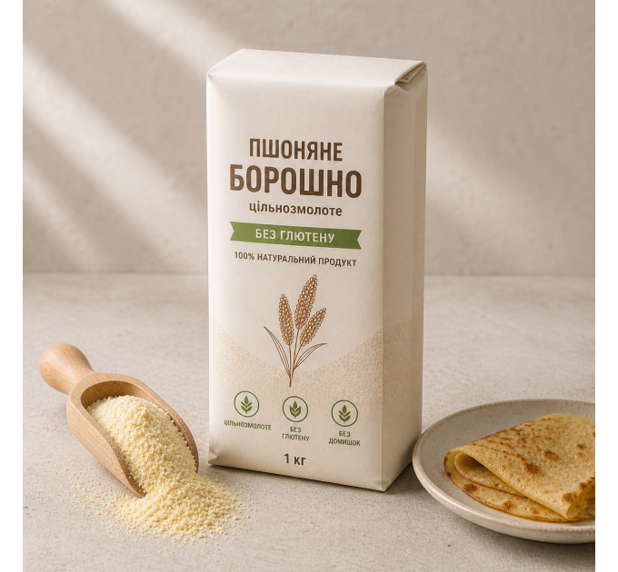 Пшенная мука цельносмолотая — без глютена и добавок