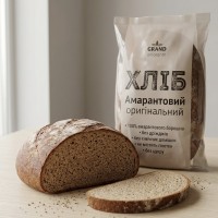 Хліб амарантовий без глютену цільнозерновий з коноплею без дріжджів, 450 г