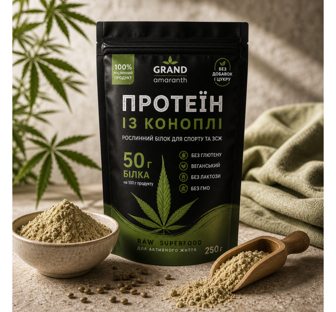 Конопляный протеин без сахара и добавок — растительный белок для спорта и ЗОЖ