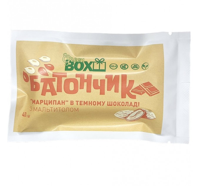Батончик Марципан в темном шоколаде, 40г