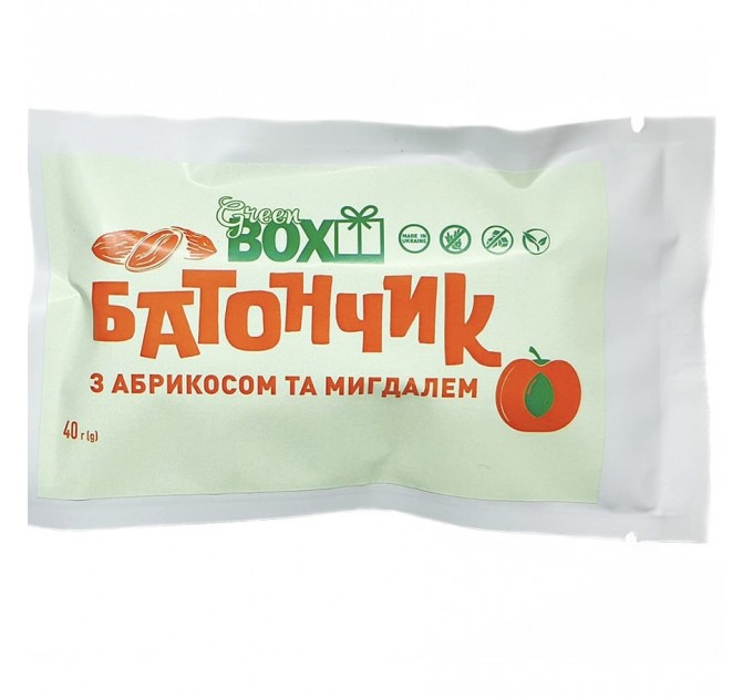 Батончик з Абрикосом та Мигдалем, 40г