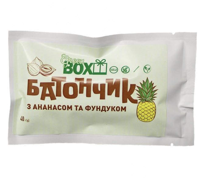 Батончик з Ананасом та Фундуком, 40г