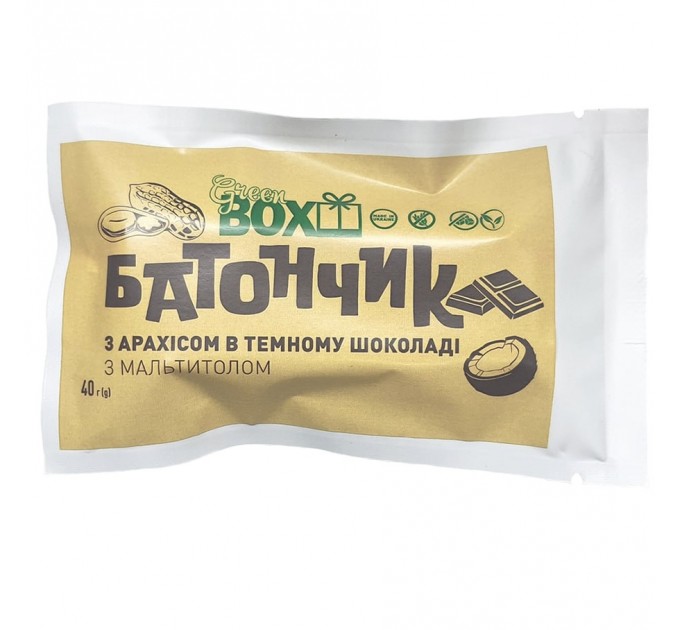 Батончик с Арахисом в темном шоколаде, 40г