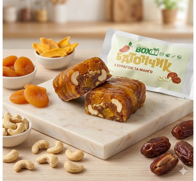 Батончик з Курагою та Манго, 40г