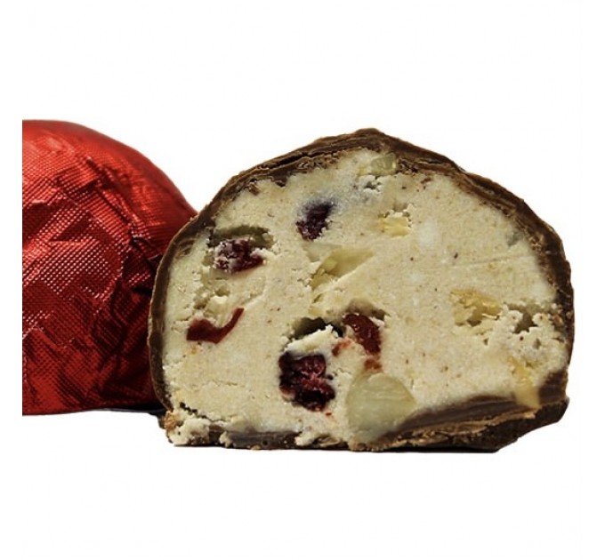 Цукерки з фундуком, макадамією, кеш"ю та  журавлиною в молочному шоколаді, 120 г