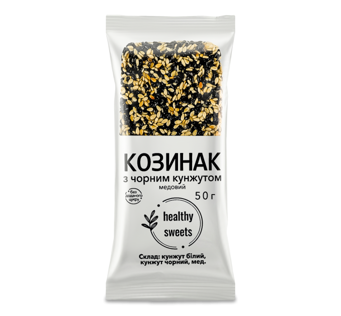 Козинак с чёрным кунжутом и мёдом — натуральная кунжутная сладость без добавок
