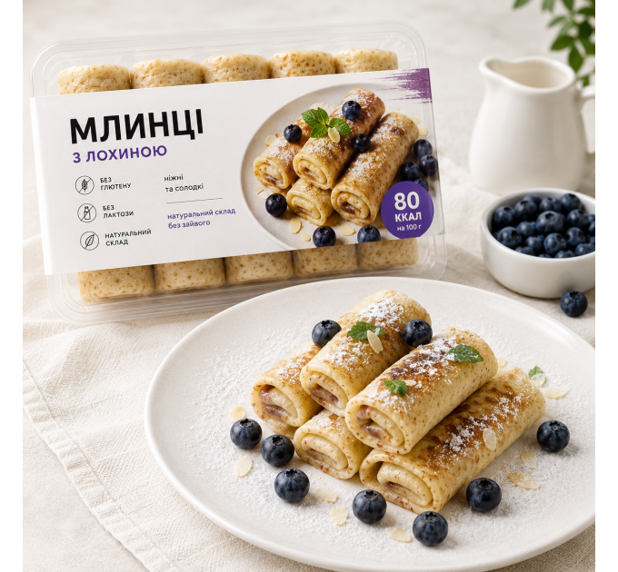 Блинчики с голубикой, 350 г