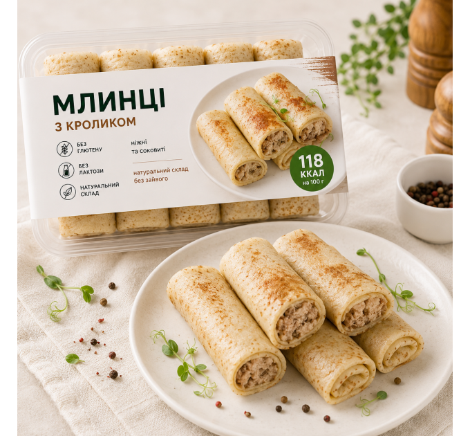 Блинчики с кроликом, 350 г