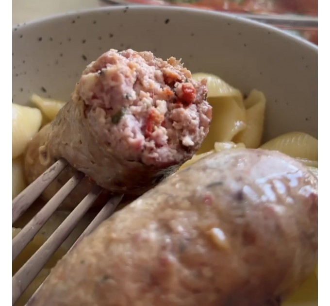 Натуральные индюшиные купаты без глютена, лактозы и усилителей вкуса — полезные колбаски из филе и бедра индейки для жарки и запекания