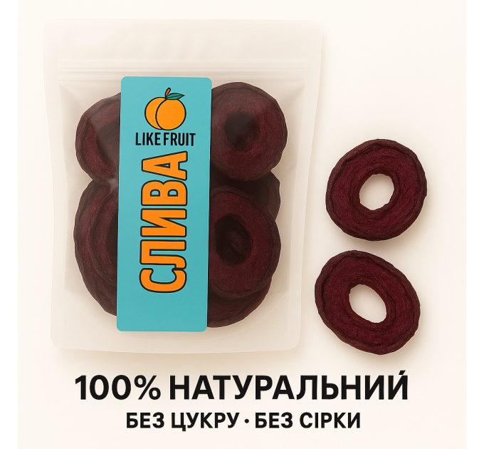 Сушёная слива без сахара, без серы, без глазури и масла — натуральный сухофрукт, высушенный при низкой температуре