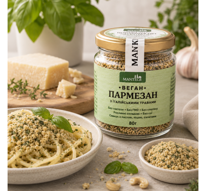 Растительный Сыр Веган Пармезан с травами 80 г