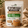 Смесь без глютена лактозы и сахара для панкейков Миндаль 225 г