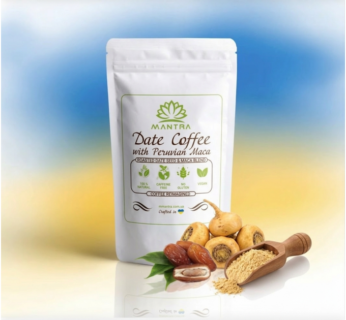 Фінікова кава з макою без кофеїну та цукру — альтернатива каві з коренем перуанської маки