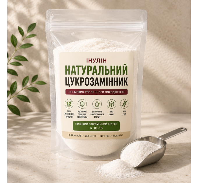 Натуральный сахарозаменитель ГИ 14 Инулин 100 г