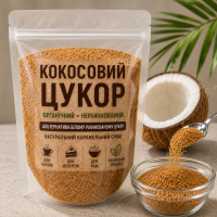 Органічний нерафінований кокосовий цукор 100 г