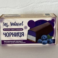 Батончик-сырок в шоколаде с черникой — без сахара, глютена, лактозы