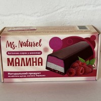 Батончик-сырок в шоколаде с малиной — без сахара, глютена, лактозы