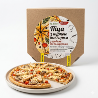Піца без глютену, цукру та лактози з куркою 300 г