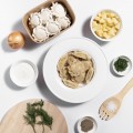 Безглютеновые вареники с картофелем и зеленью — замороженный полуфабрикат ручной работы