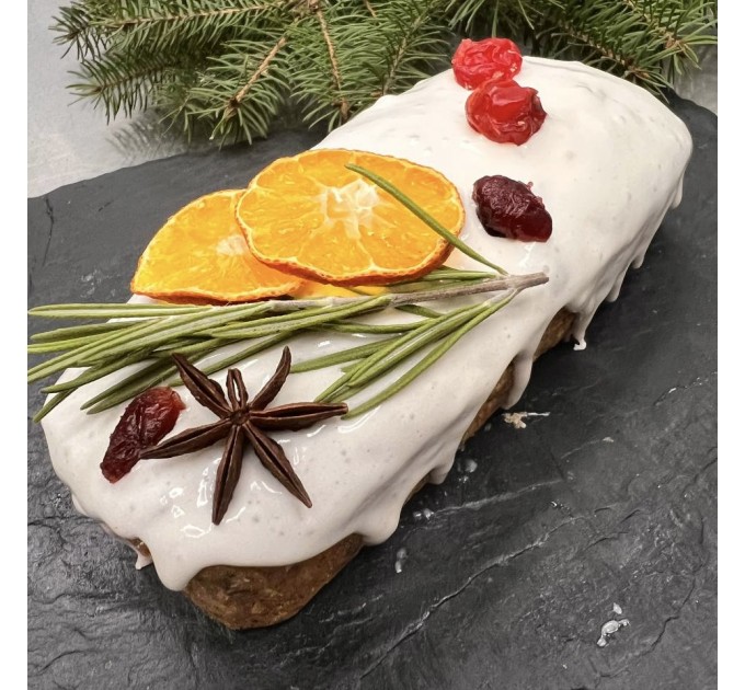 Різдвяний кекс без глютену та лактози, з натуральними сухофруктами та ароматними спеціями