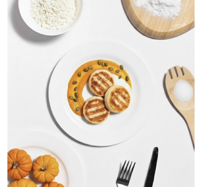 Сирники безлактозні з гарбузом