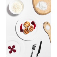 Сирники безлактозні з вишнею