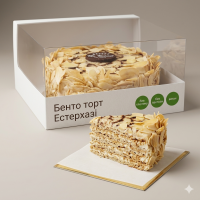 Торт Естерхазі бенто без глютену та лактози, 500 г