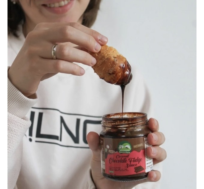 Кокосовий шоколадний соус Шоколадна помадка без глютену, сої, ГМО, ароматизаторів і консервантів