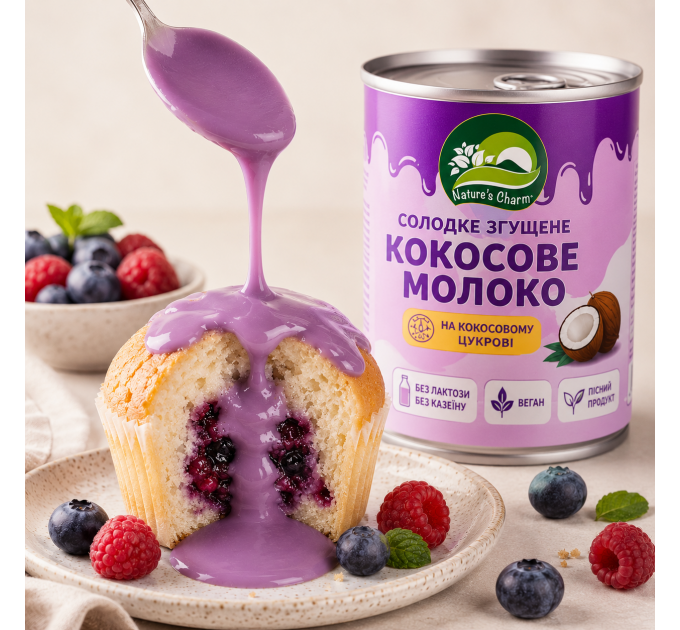 Кокосова згущенка з убе без лактози та казеїну — рослинний продукт, підходить для посту