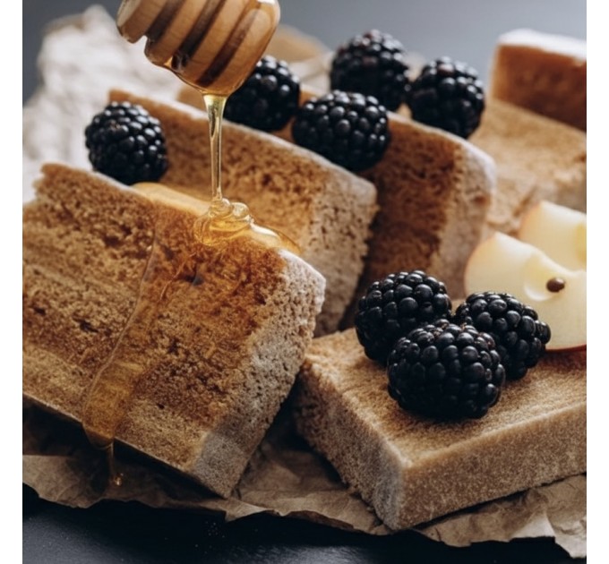 Натуральна Пастила яблучна з ожиною на меду 