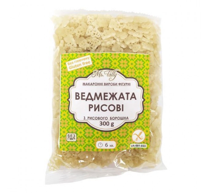Макарони без глютена Фiгурнi рисові 300 г