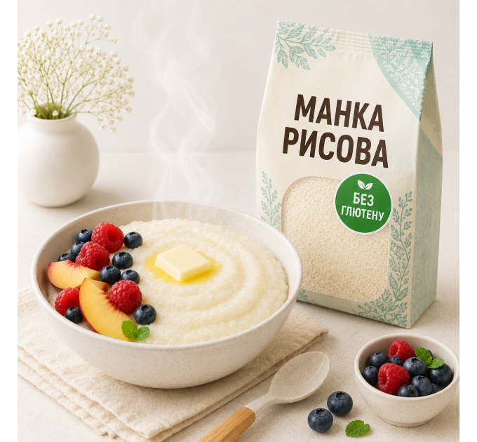 Манка без глютена Рисовая 1 кг