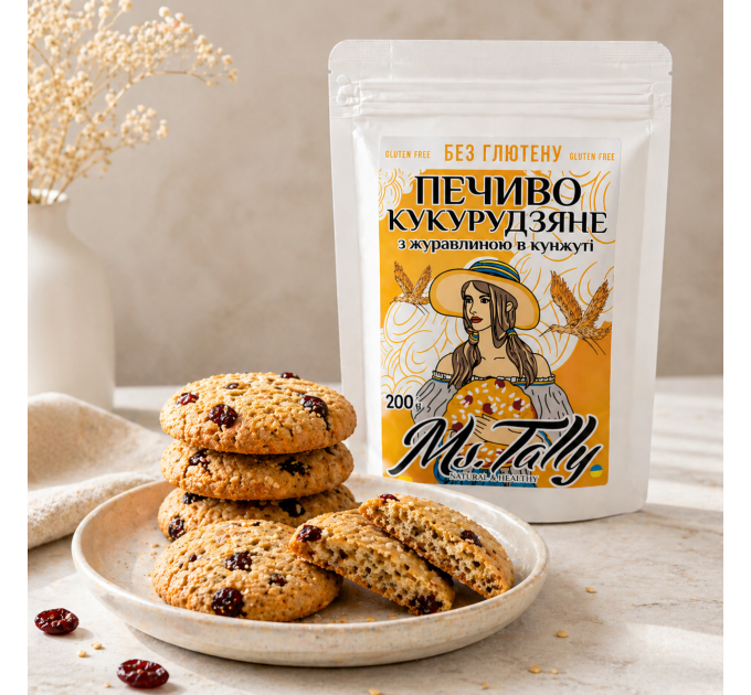 Печиво кукурудзяне без глютена 200 г