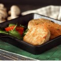 Постные солёные сырники с шампиньонами 200 г – веганский продукт без глютена, яиц и лактозы, с растительным белком