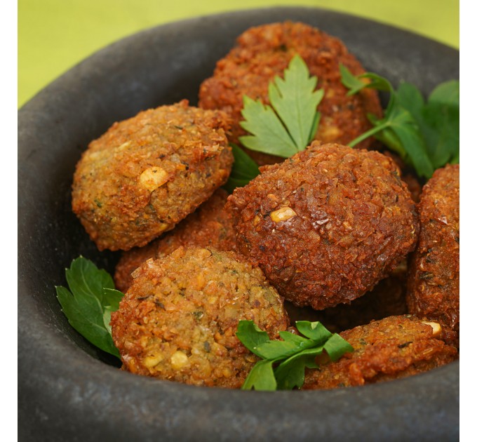Фалафель із кукурудзою та печерицями — пісний рослинний продукт без лактози та яєць, з високим вмістом рослинного білка