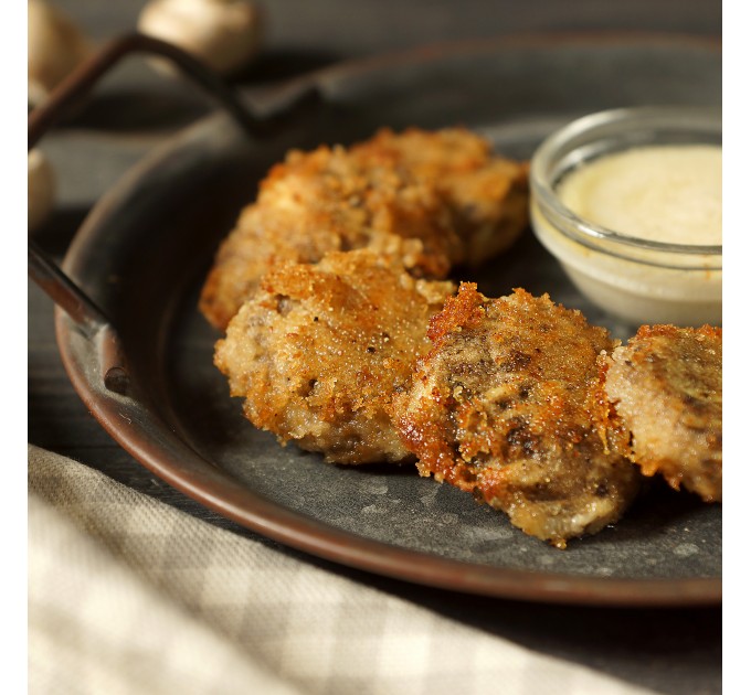 Нагетси веганські з печерицями — рослинна альтернатива без хімії, пісний продукт