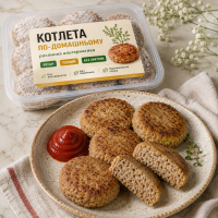 Котлета по-домашнему веганская 250 г – сочная растительная альтернатива с сейтаном