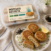 Морская котлета веганская 250 г – без глютена и продуктов животного происхождения