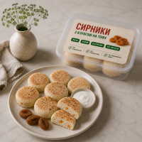 Сирники з курагою на тофу без глютену та лактози, 200 г Сирники з курагою на тофу без глютену та лактози, 200 г