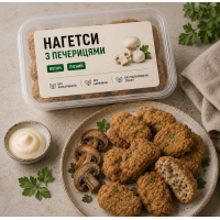 Постные вегетарианские наггетсы с шампиньонами 230 г – без мяса и лактозы