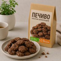 Пісочне печиво шоколадне, 175 г